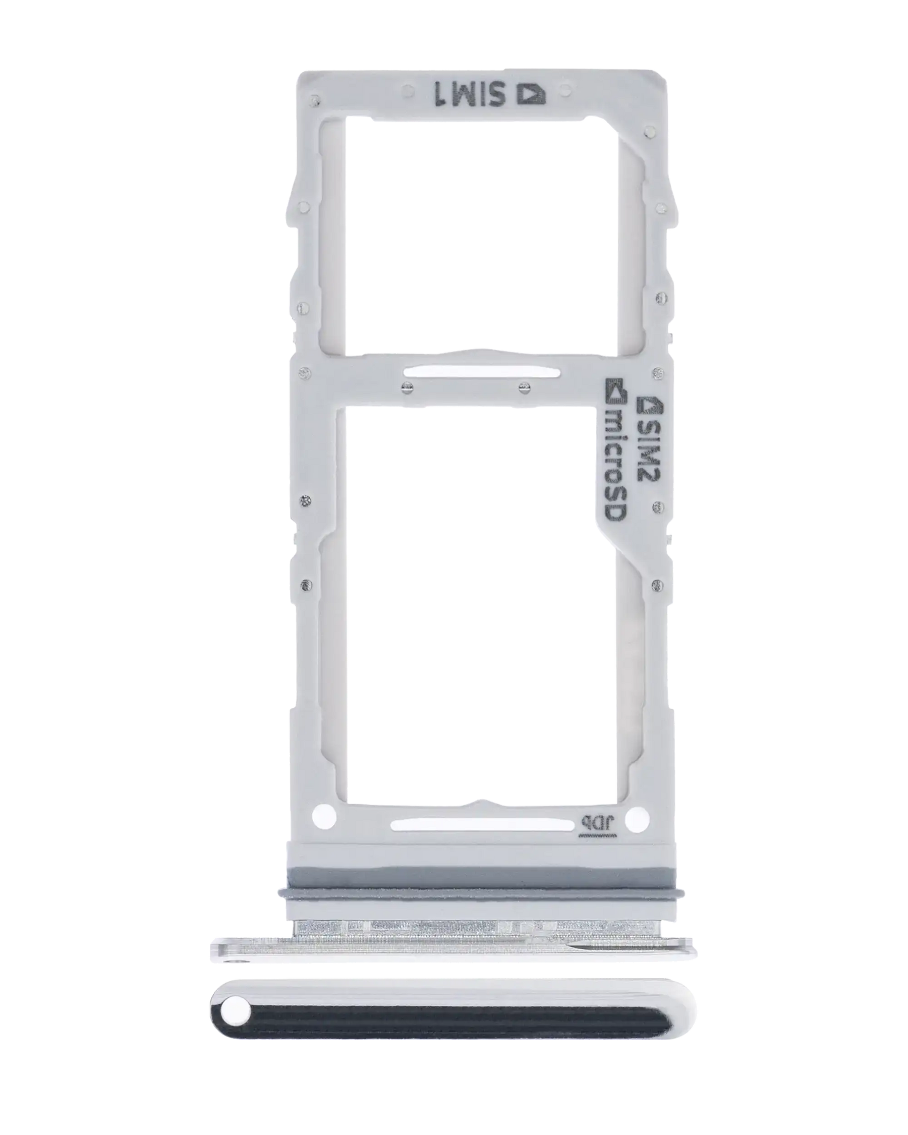 Dual Sim Card Tray Compatible For Samsung Galaxy A71 5G Replacement (A716 / 2020) (Prism Cube Silver)