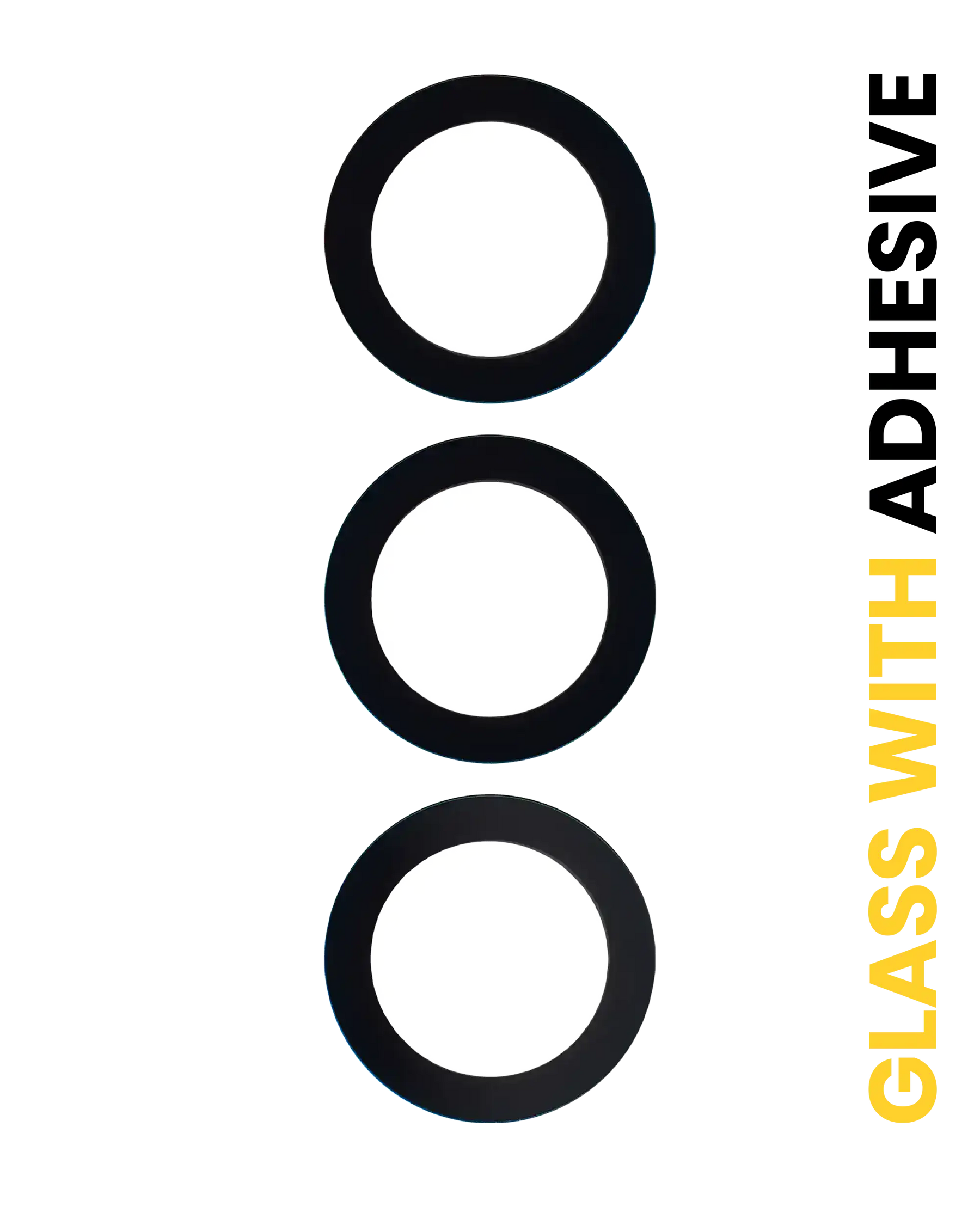 Back Camera Lens (Glass Only) With Adhesive Compatible For Samsung Galaxy S24 FE 5G (3 Piece Set)