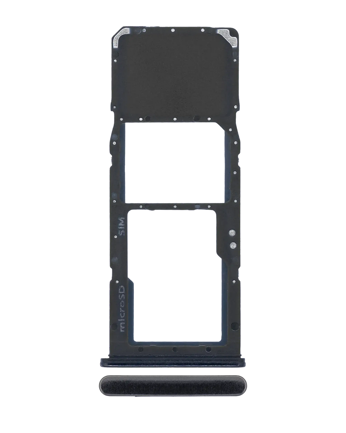 Single Sim Card Tray Replacement Compatible For Samsung Galaxy A70 (A705 / 2019) (Black)
