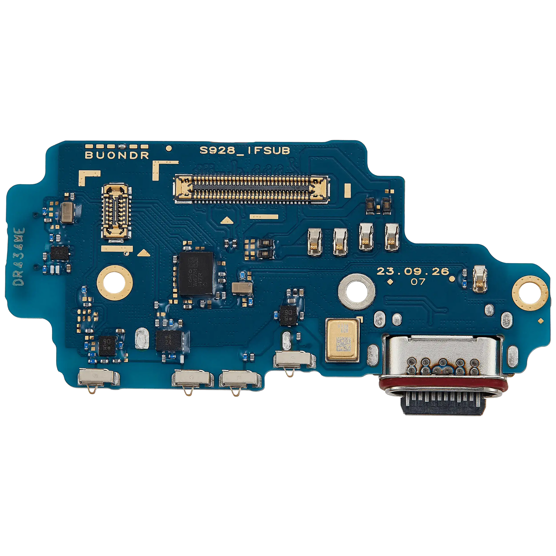Charging Port Board With Sim Card Reader Compatible For Samsung Galaxy S24 Ultra 5G (S928N) (Korean Version) (Premium)