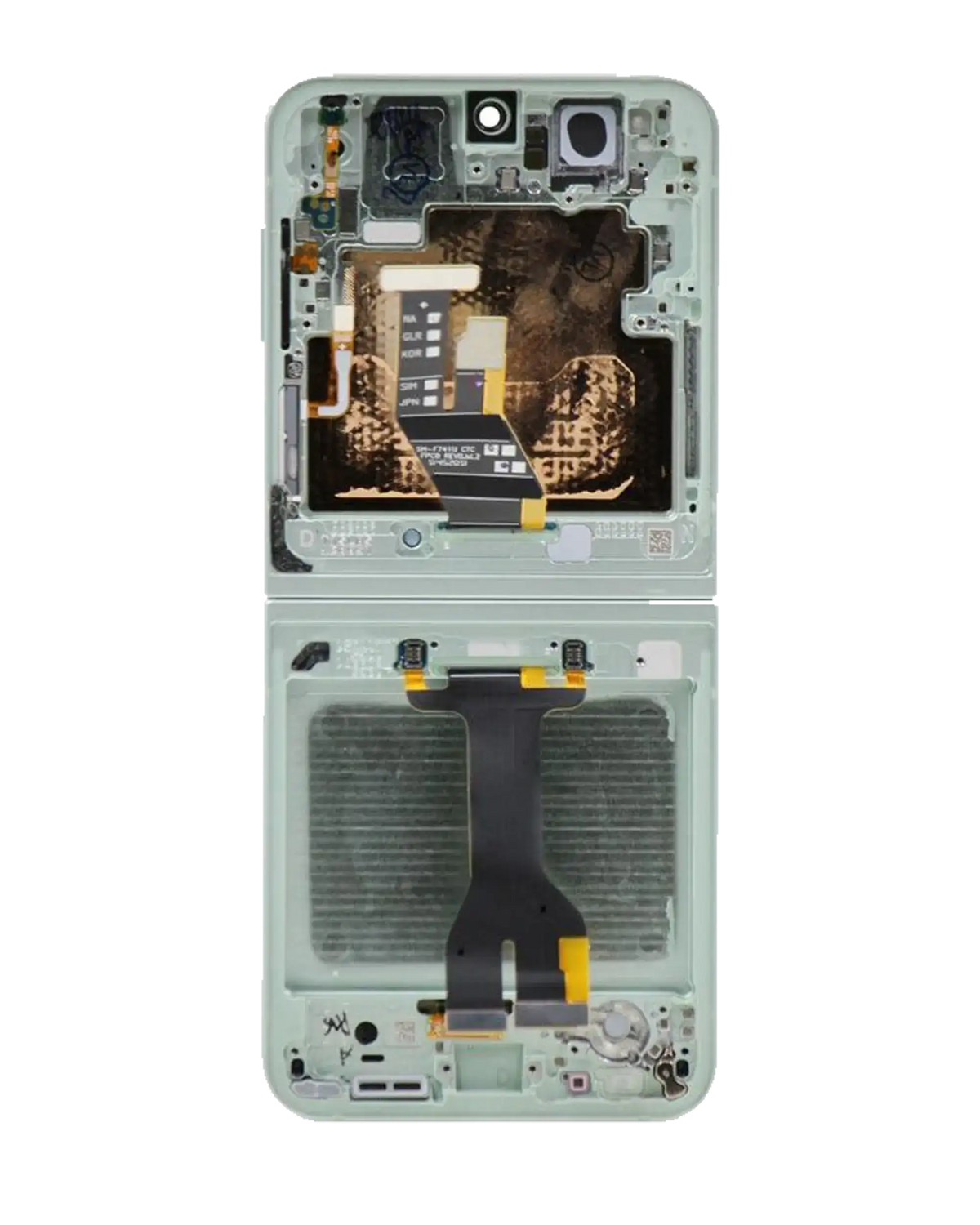 Inner OLED Assembly With Frame Compatible For Samsung Galaxy Z Flip 6 5G (US & International) (Service Pack) (Mint)