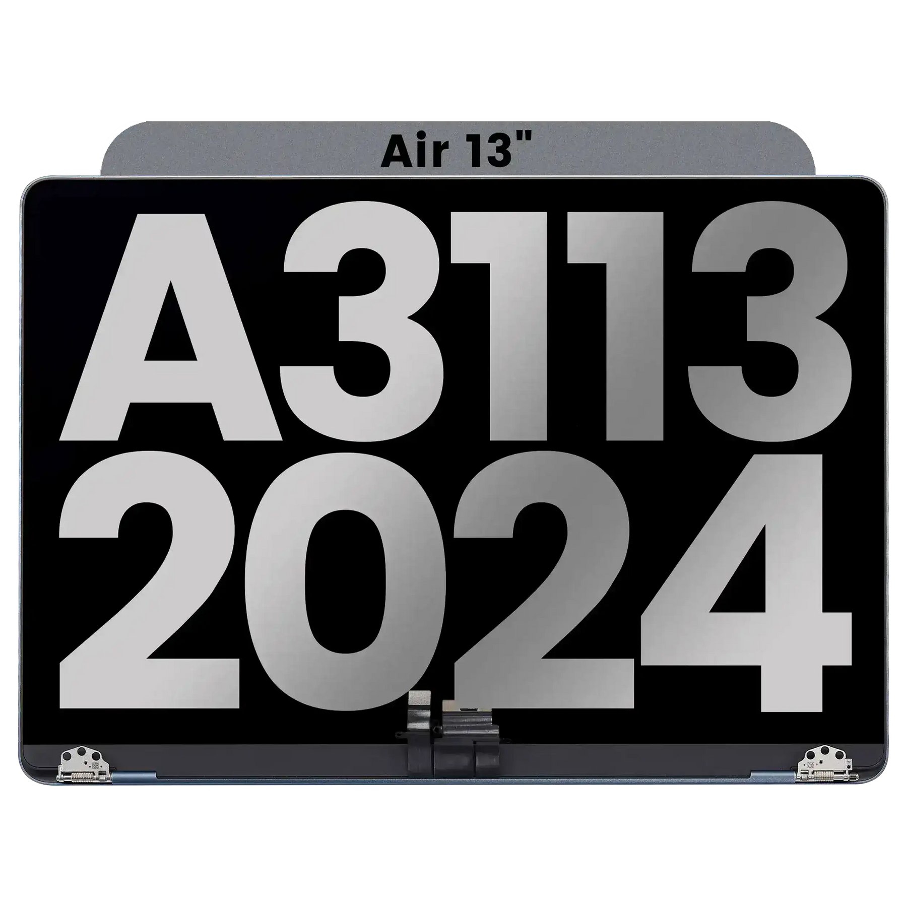 Complete LCD Display Assembly Compatible For MacBook Air 13" (A3113 / 2024) (Used OEM Pull: Grade B) (Space Gray)