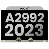 Complete LCD Display Assembly Compatible For MacBook Pro 14" (A2992 / Late 2023) (Used OEM Pull: Grade A) (Space Black)