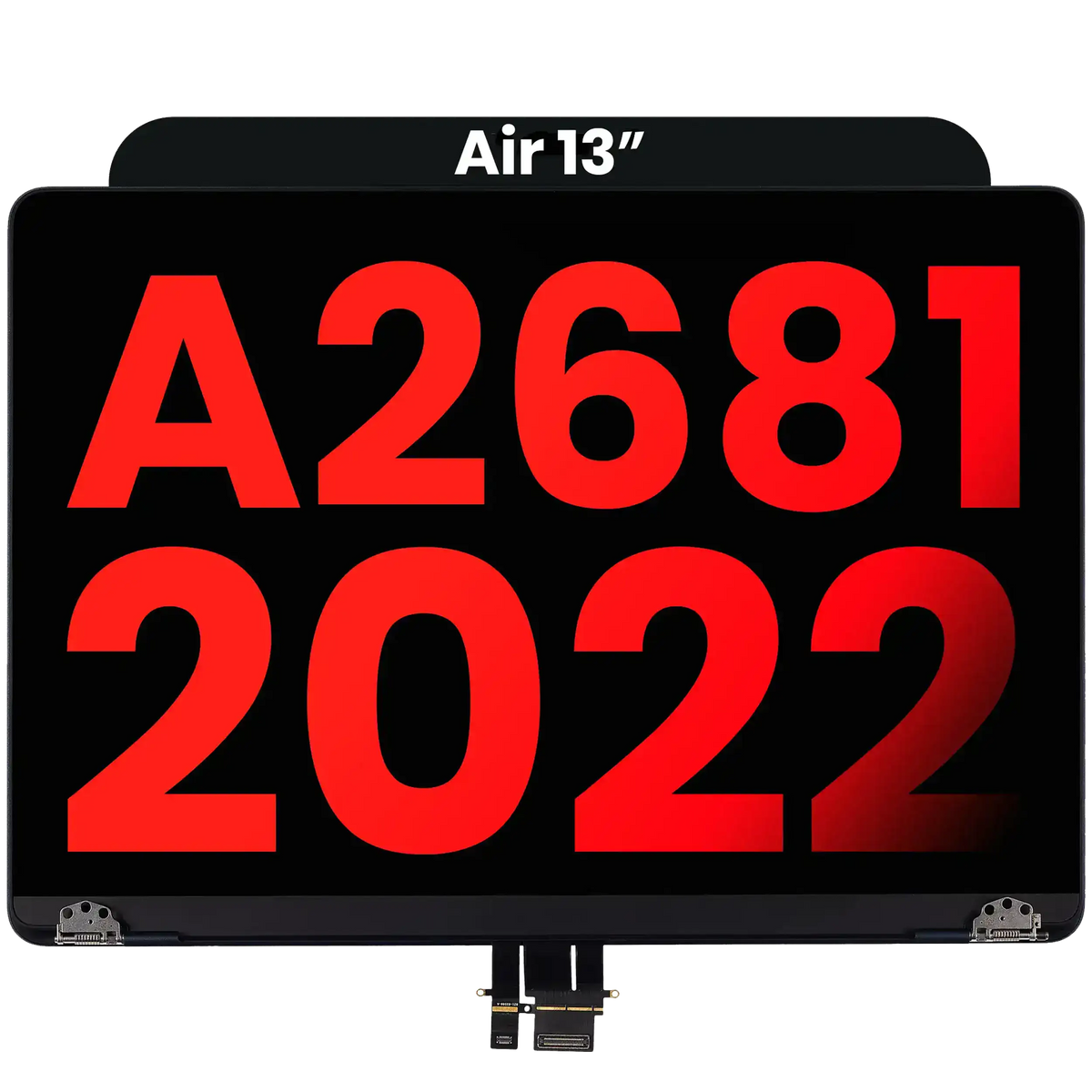 Complete LCD Display Assembly Compatible For MacBook Air 13" (A2681 / Mid 2022) (Regate) (Midnight)