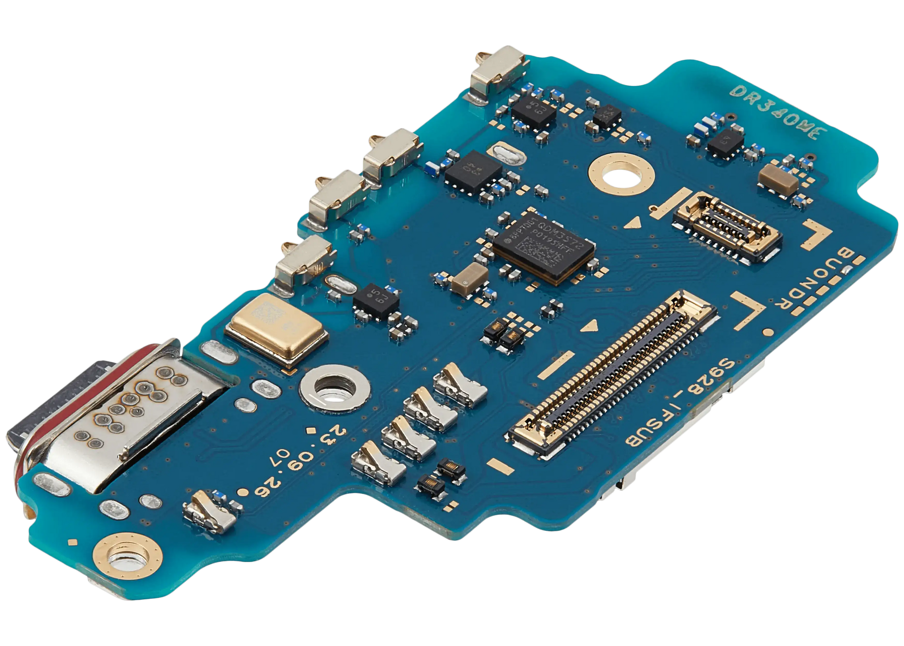 Charging Port Board With Sim Card Reader Compatible For Samsung Galaxy S24 Ultra 5G (S928U) (US Version) (Premium)