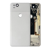 Replacement Back Housing W/ Small Components Pre-Installed Compatible For Google Pixel 2 (Genuine OEM) (Clearly White)