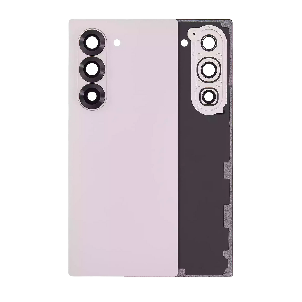 Replacement Back Cover Glass With Camera Lens Compatible For Samsung Galaxy Z Fold 6 5G (Service Pack) (Pink)