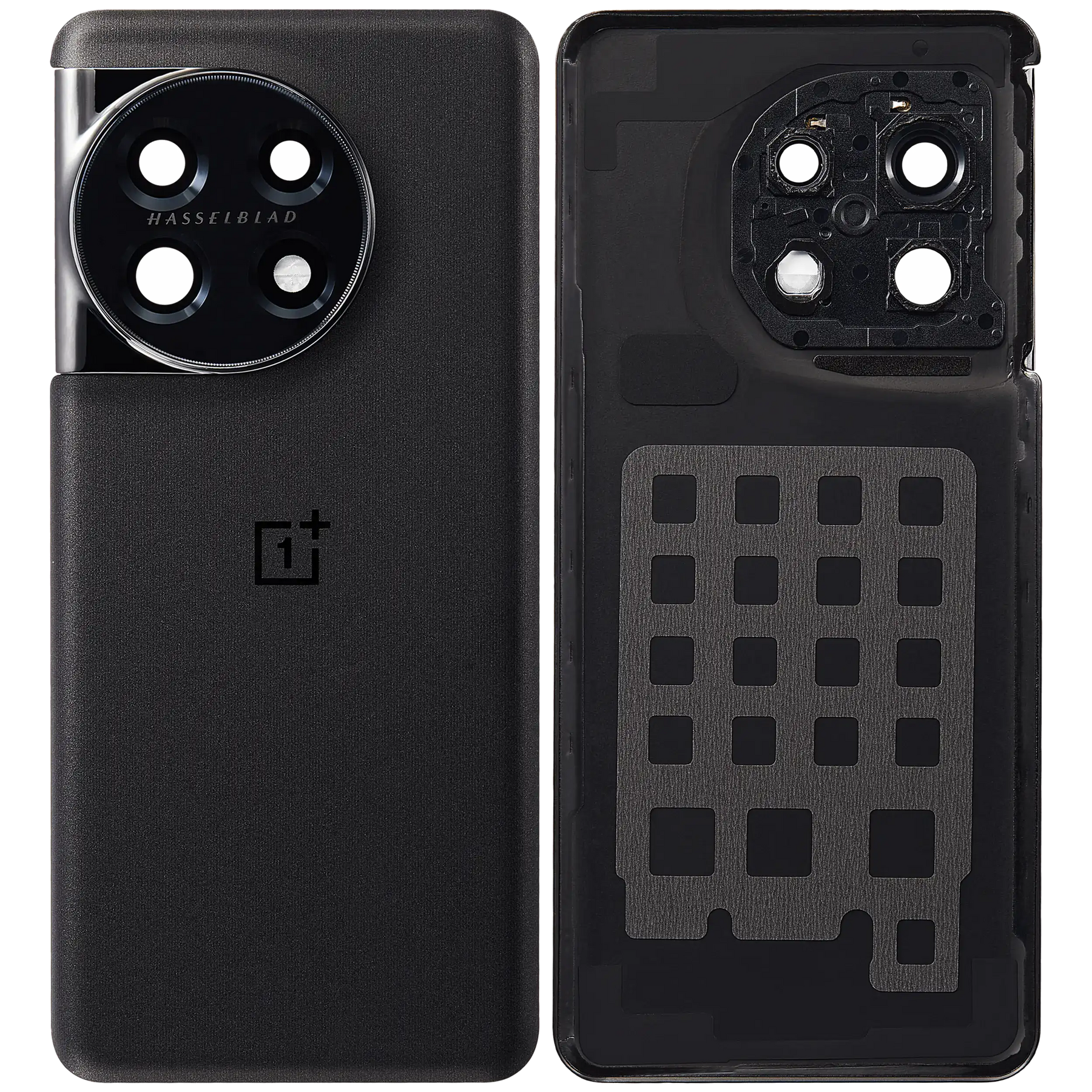 Back Cover Glass With Camera Lens Bracket Compatible For OnePlus 11 Replacement (Titan Black)