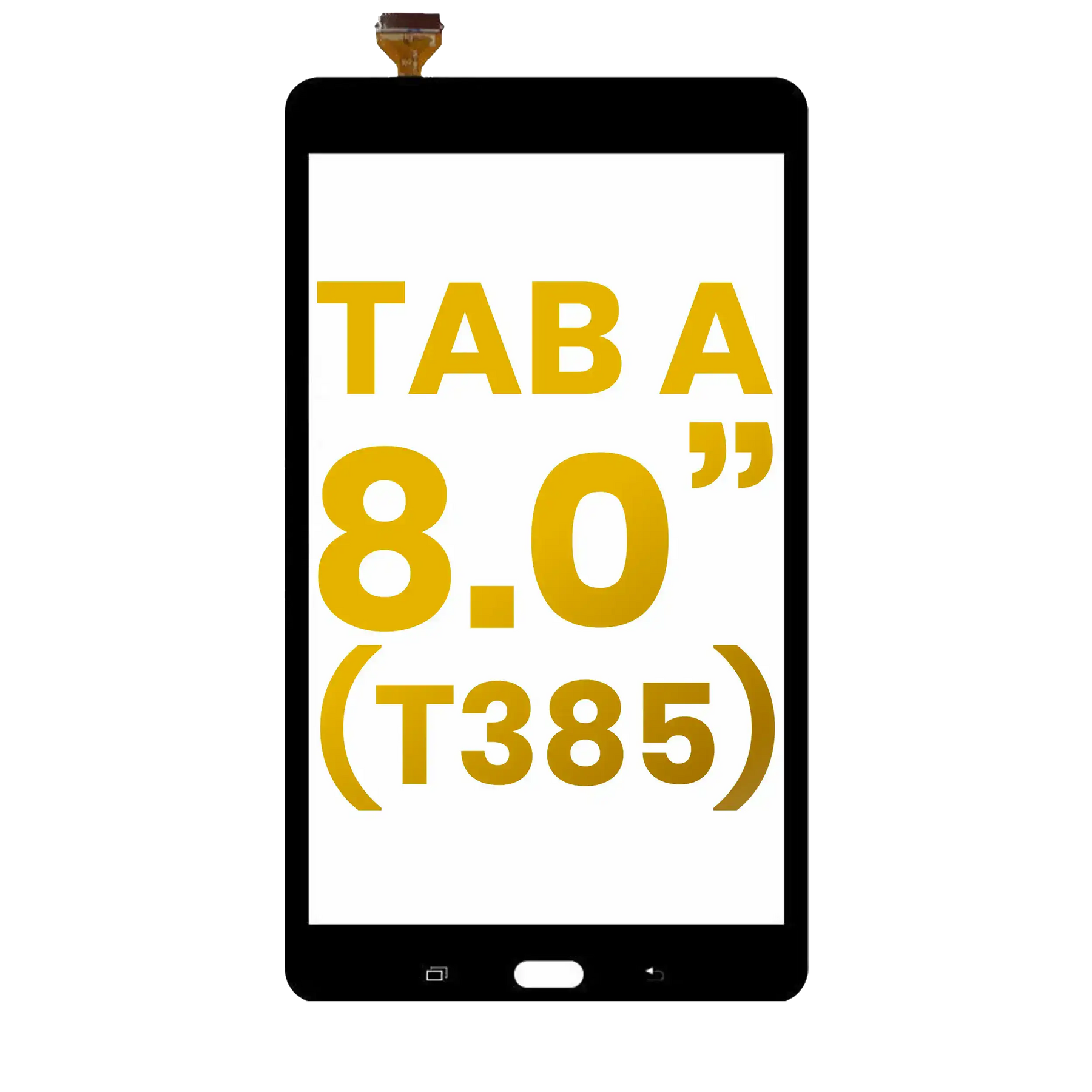 Digitizer Compatible For Samsung Galaxy Tab A 8.0" (2017) (T385) / Tab A 8.0" (2018) (T387) (Cellular Version) (Black)