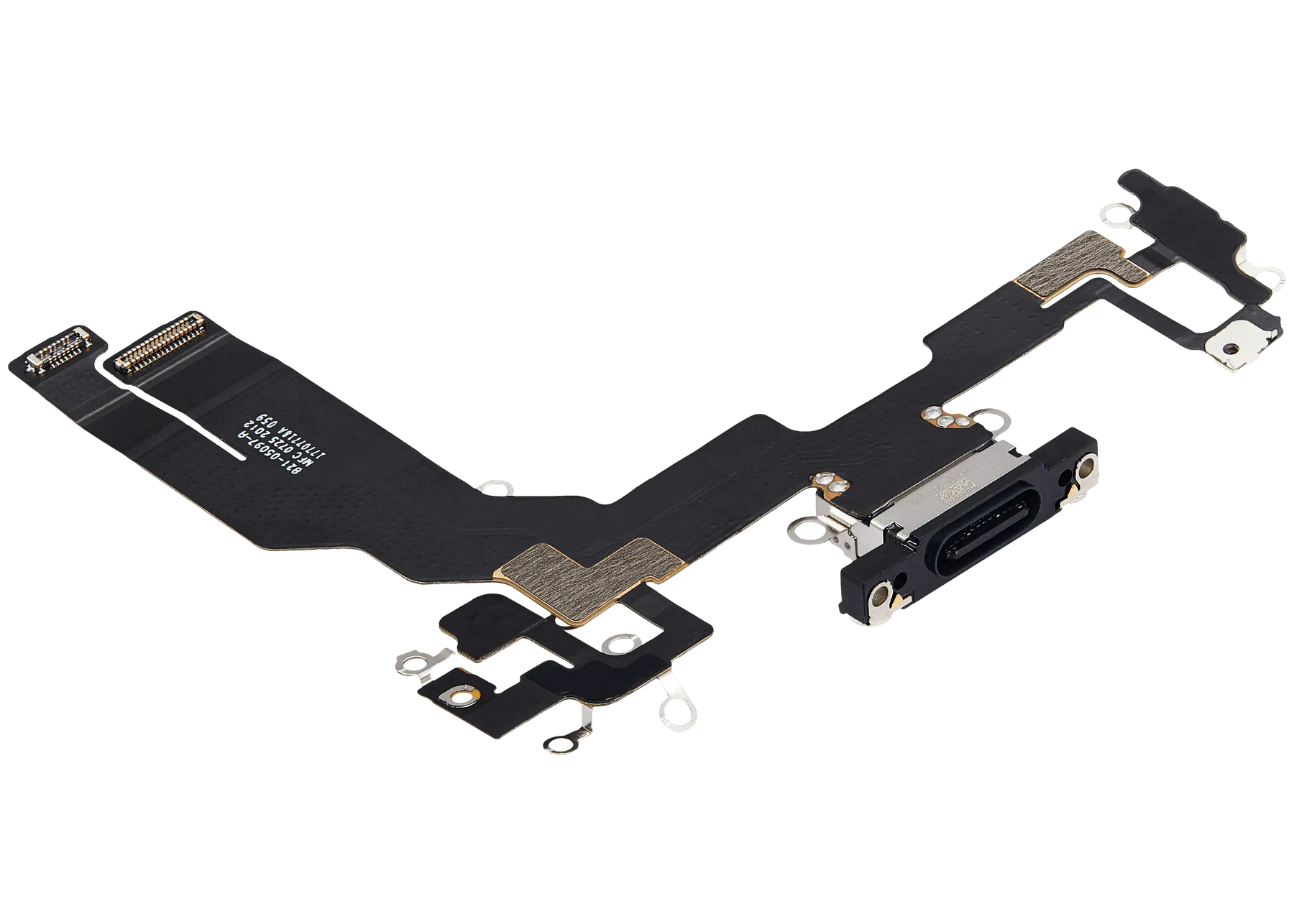 Charging Port Flex Cable Compatible For iPhone 16e (Premium) (Black)