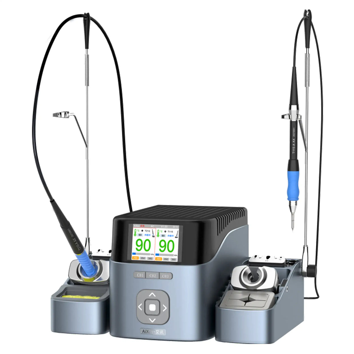 T420D Dual Channel Intelligent Station With T210+T115+T245 (Aixun)