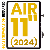 Digitizer Compatible For iPad Air 11" (2024) (Glass Separation Required) (Premium) (WiFi Only) (Black)