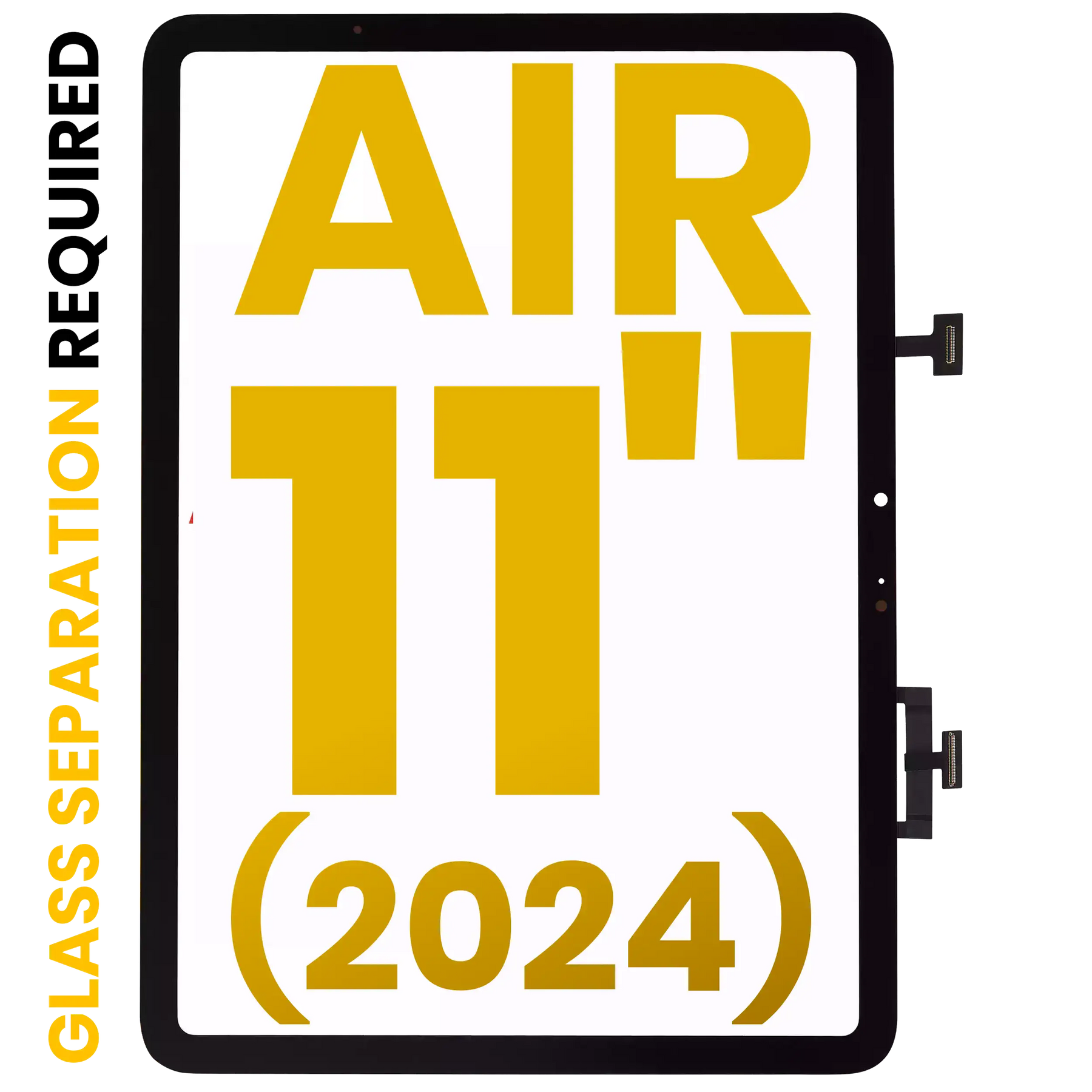 Digitizer Compatible For iPad Air 11" (2024) (Glass Separation Required) (Premium) (WiFi Only) (Black)