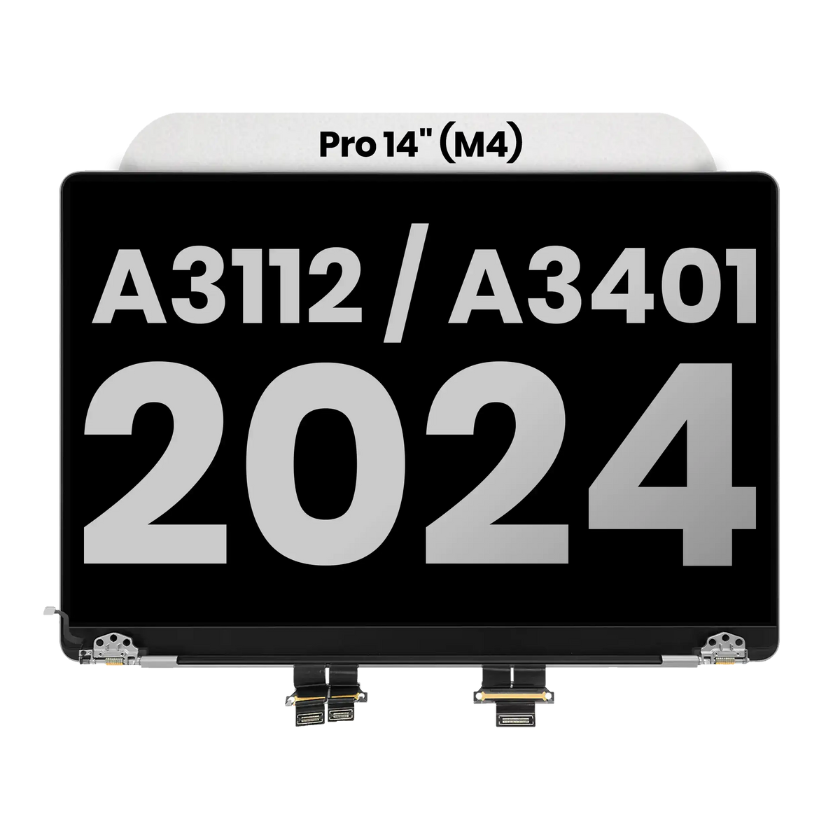 Complete LCD Display Assembly (Glossy) MacBook Pro 14" (A3112 / A3401 / A3185 / A3434) (Late 2024-Late 2025) (Used OEM Pull: Grade A) (Space Black)