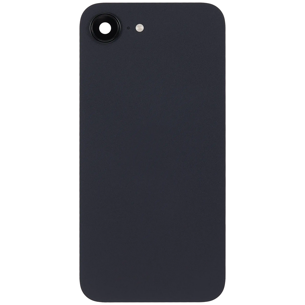 Back Glass With Steel Plate With Wireless NFC Charging MagSafe Magnet & Flashlight Flex Compatible For iPhone 16e (Used OEM Pull: Grade A) (Black)