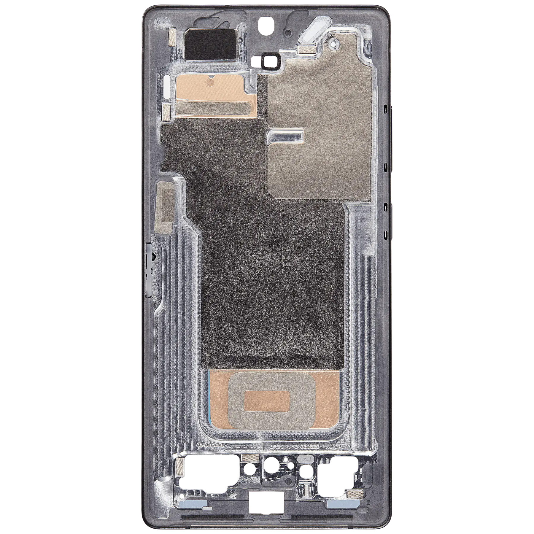 Mid-Frame Housing Compatible For Samsung Galaxy S25 Ultra (US & International Version) (Titanium Jet Black)