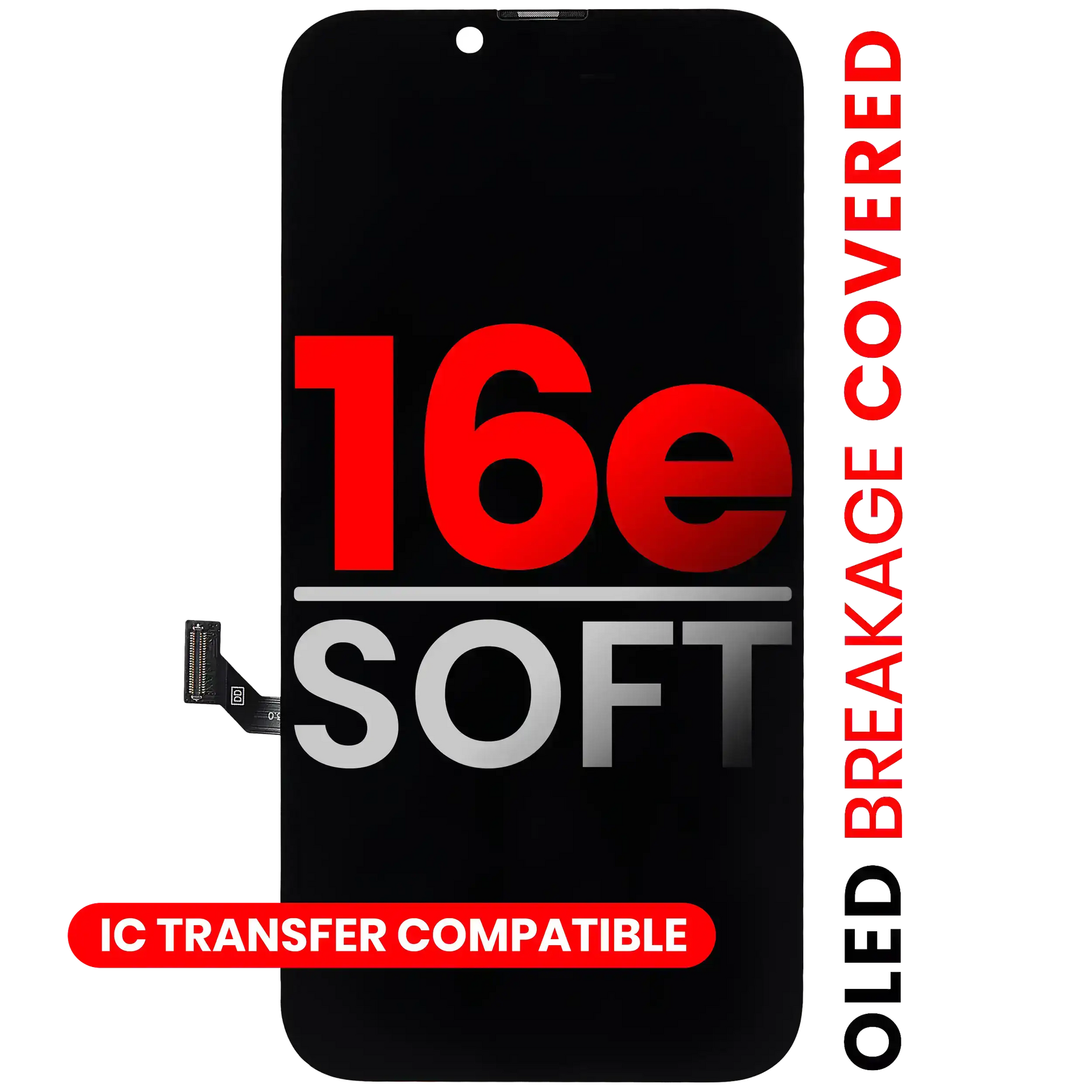 OLED Assembly Compatible For iPhone 16e (Aftermarket Pro: XO7 Soft)