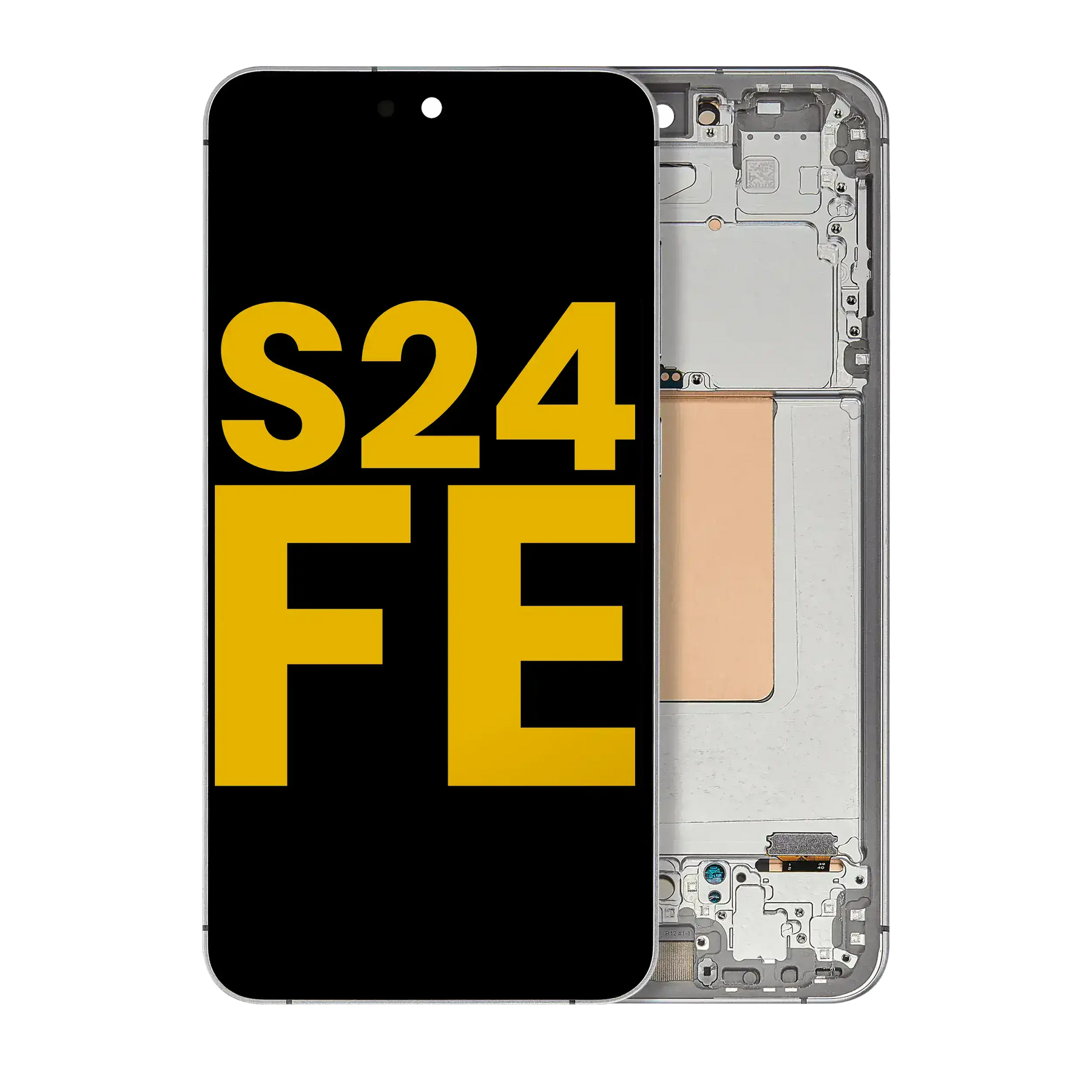OLED Assembly With Frame Compatible For Samsung Galaxy S24 FE 5G (US & International Version) (Refurbished) (Gray)