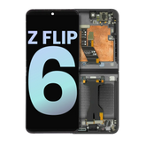 Inner OLED Assembly With Frame Compatible For Samsung Galaxy Z Flip 6 5G (US & International) (Service Pack) (Black)