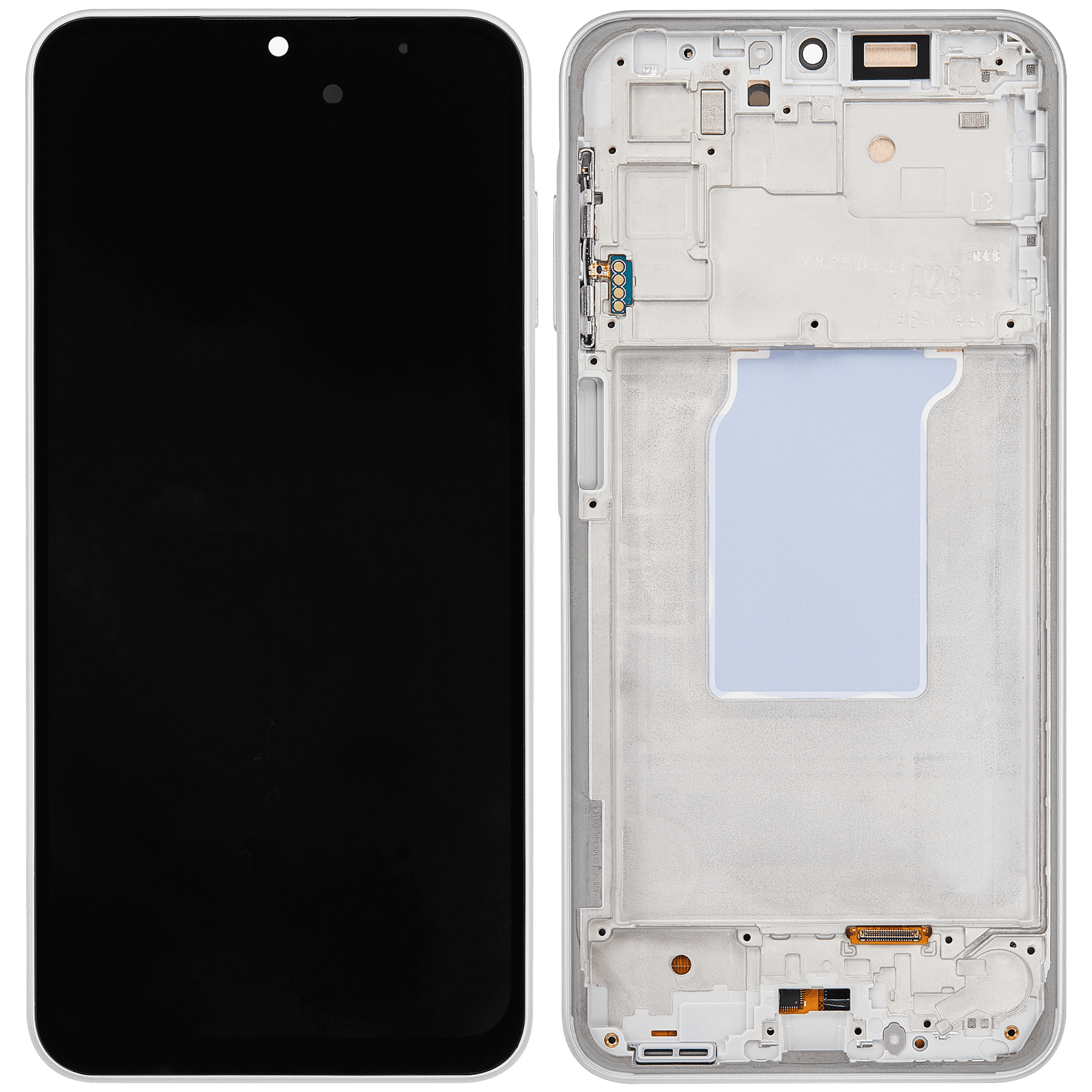 OLED Assembly With Frame Compatible For Samsung Galaxy A26 5G (A266 / 2025) (Refurbished) (White)