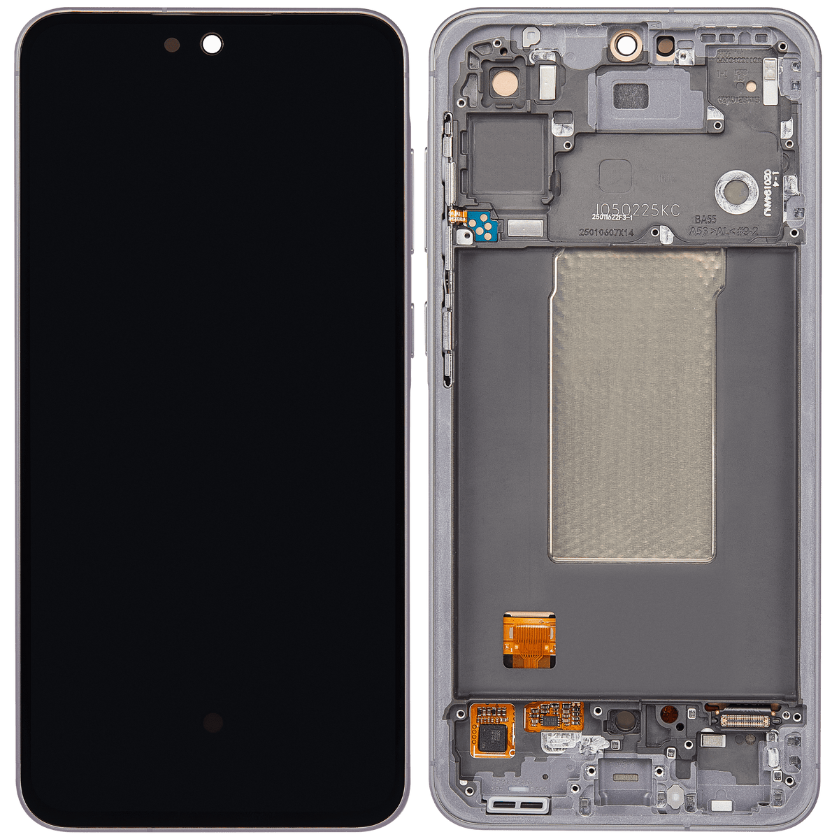 Replacement OLED Assembly With Frame Compatible For Samsung Galaxy A56 5G (A566 / 2025) (Refurbished) (Graphite)