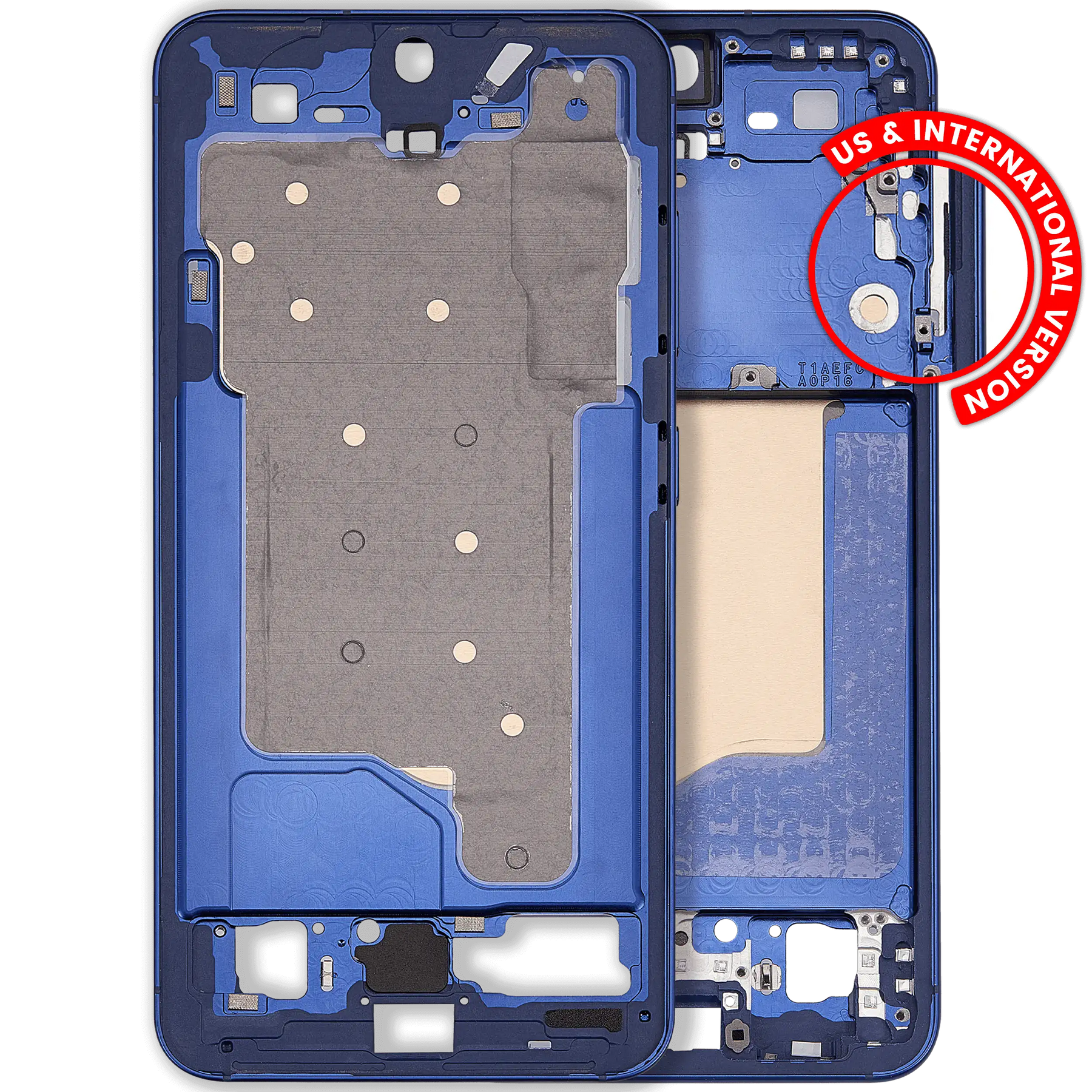 Replacement Mid-Frame Housing Compatible For Samsung Galaxy S25 5G (US & International Version) (Navy)