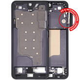 Replacement Mid-Frame Housing Compatible For Samsung Galaxy S25 5G (US & International Version) (Blue Black)