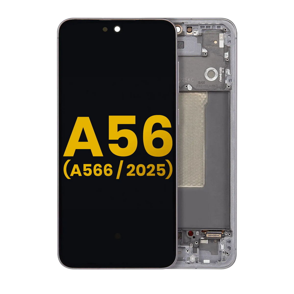 Replacement OLED Assembly With Frame Compatible For Samsung Galaxy A56 5G (A566 / 2025) (Refurbished) (Graphite)