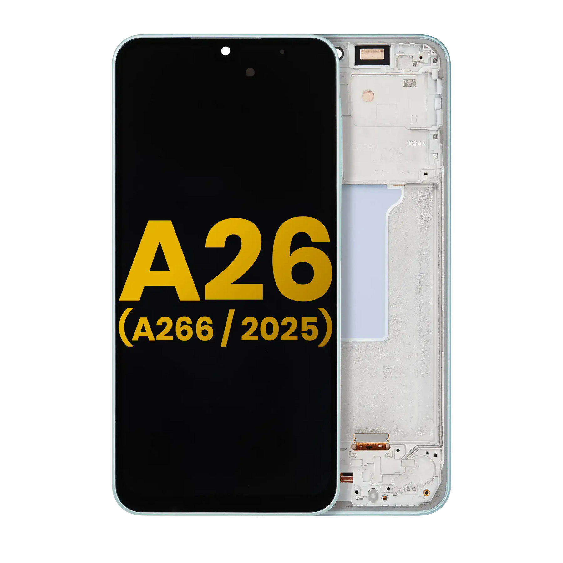 OLED Assembly With Frame Compatible For Samsung Galaxy A26 5G (A266 / 2025) (Refurbished) (Mint)