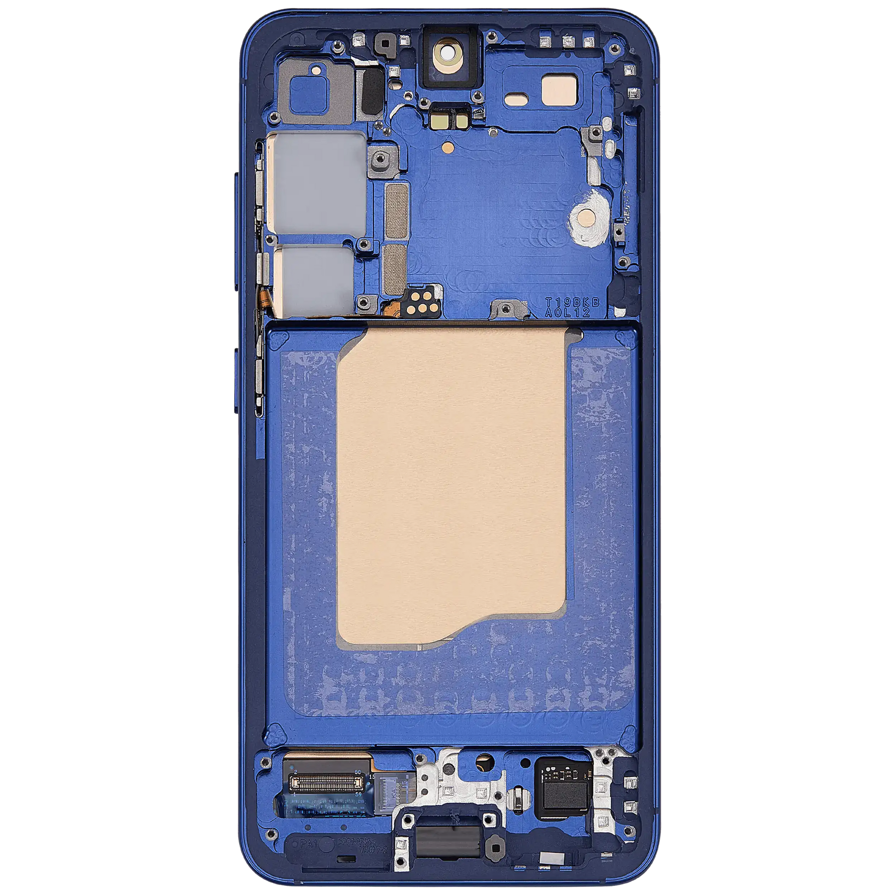 OLED Assembly With Frame Compatible For Samsung Galaxy S25 5G Replacement (US & International) (Refurbished) (Navy)