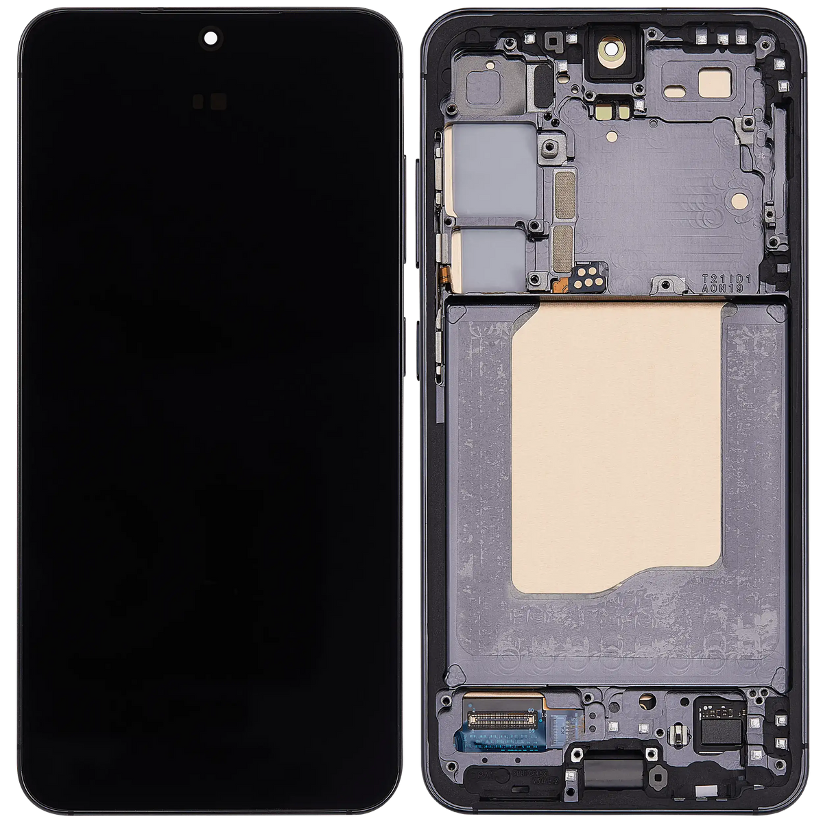 Replacement OLED Assembly With Frame Compatible For Samsung Galaxy S25 5G (US & International) (Refurbished) (Blue Black)