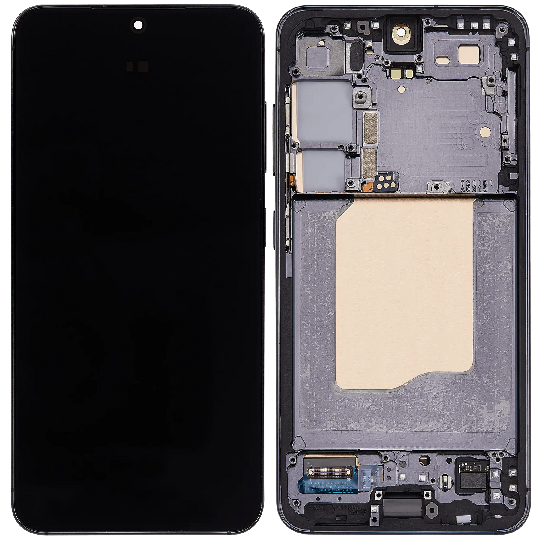 Replacement OLED Assembly With Frame Compatible For Samsung Galaxy S25 5G (US & International) (Refurbished) (Blue Black)