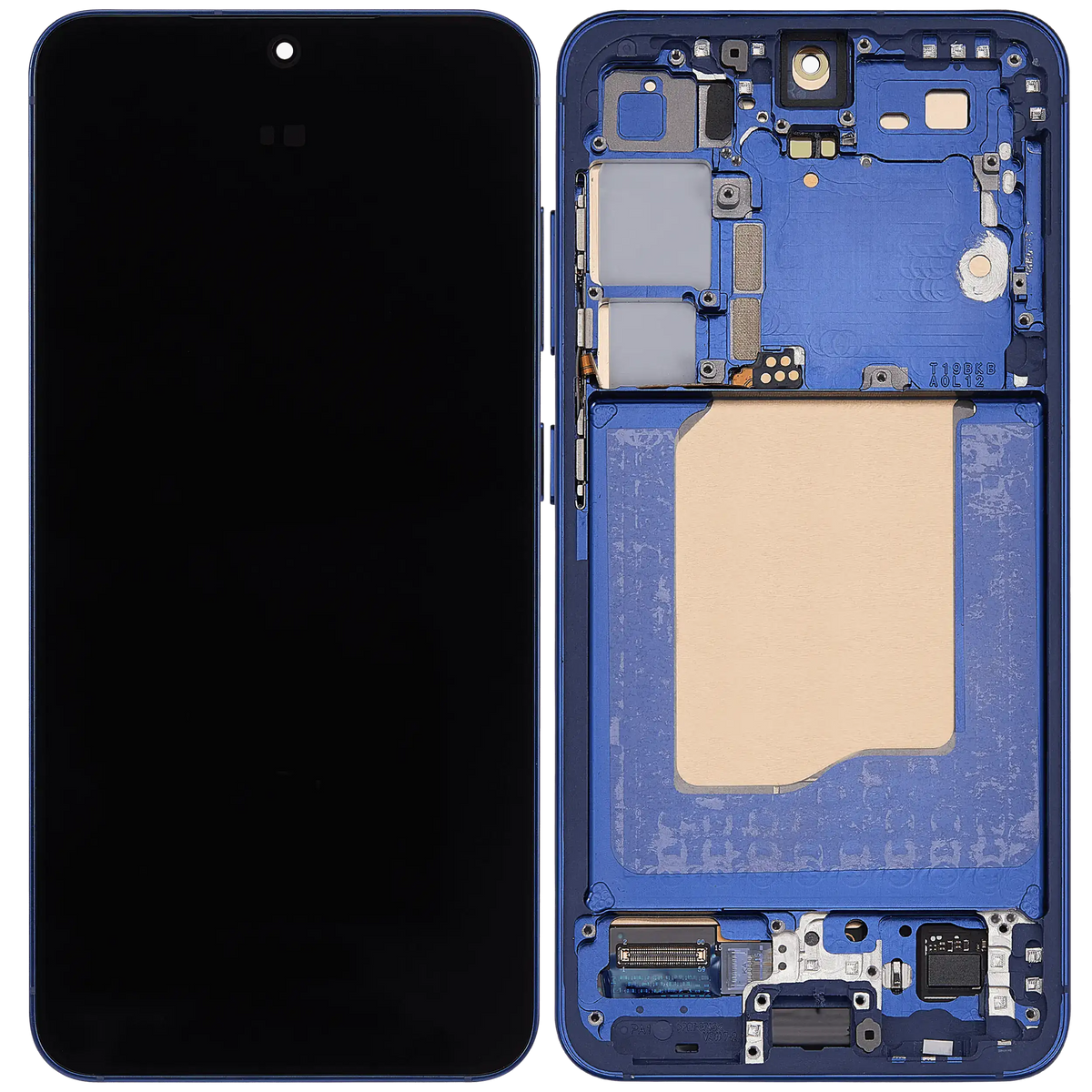 OLED Assembly With Frame Compatible For Samsung Galaxy S25 5G Replacement (US & International) (Service Pack) (Navy)