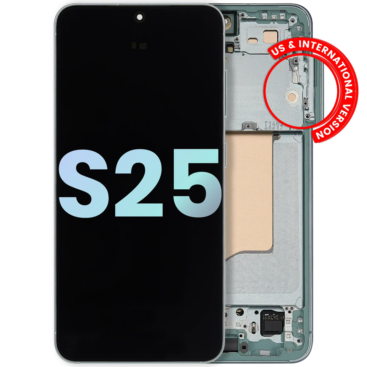 Replacement OLED Assembly With Frame Compatible For Samsung Galaxy S25 5G by Macfactory.in (US & International) (Service Pack) (Mint)