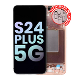OLED Assembly With Frame Compatible For Samsung Galaxy S24 Plus 5G (US & International Version) (Service Pack) (Sandstone Orange)