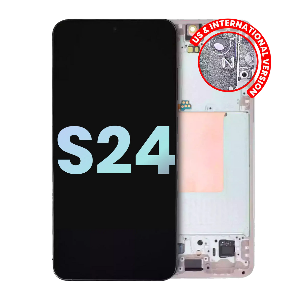 OLED Assembly With Frame Compatible For Samsung Galaxy S24 5G (US & International Version) (Service Pack) (Jade Green)