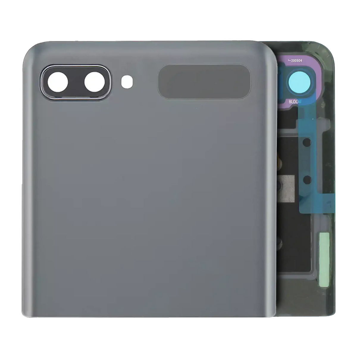 Outer OLED Assembly With Frame Compatible For Samsung Galaxy Z Flip 4G (F700) / Z Flip 5G (F707) (Service Pack) (Mystic Gray)