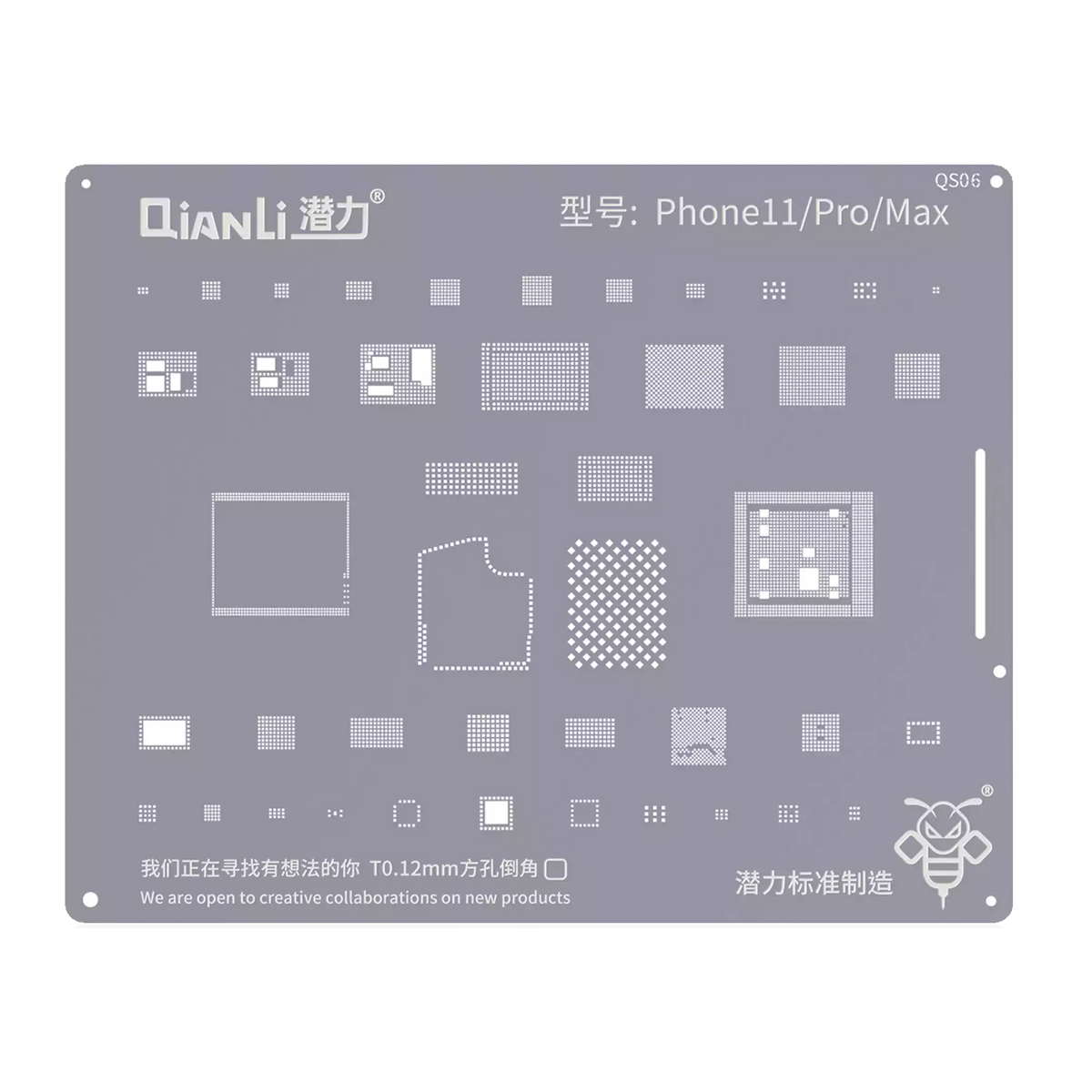 Bumblebee Stencil (QS06) For iPhone 11 / 11 Pro (Qianli)