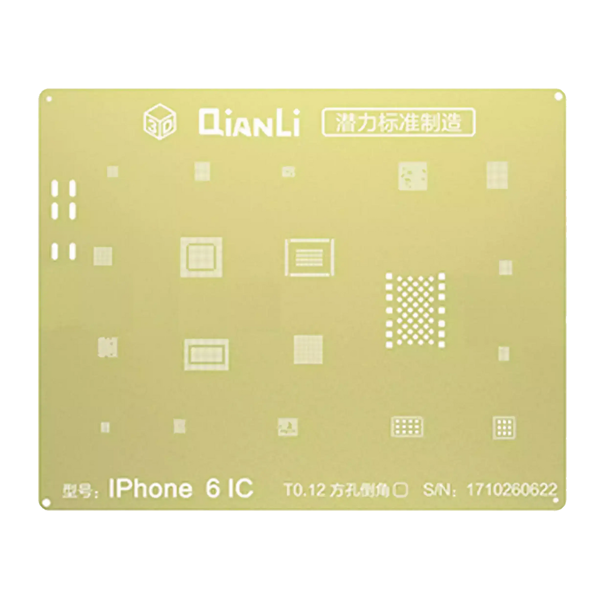 3D IC Golden Stencil Compatible For iPhone 6 / 6 Plus (Qianli)