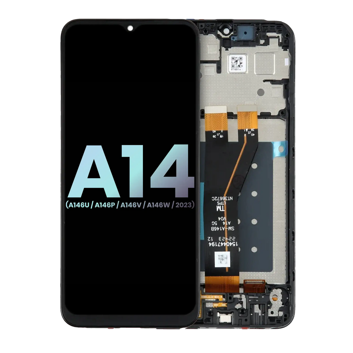 LCD Assembly With Frame Compatible For Samsung Galaxy A14 5G (A146U / A146P / A146V / A146W / 2023) (US Version) (Service Pack) (All Colors)