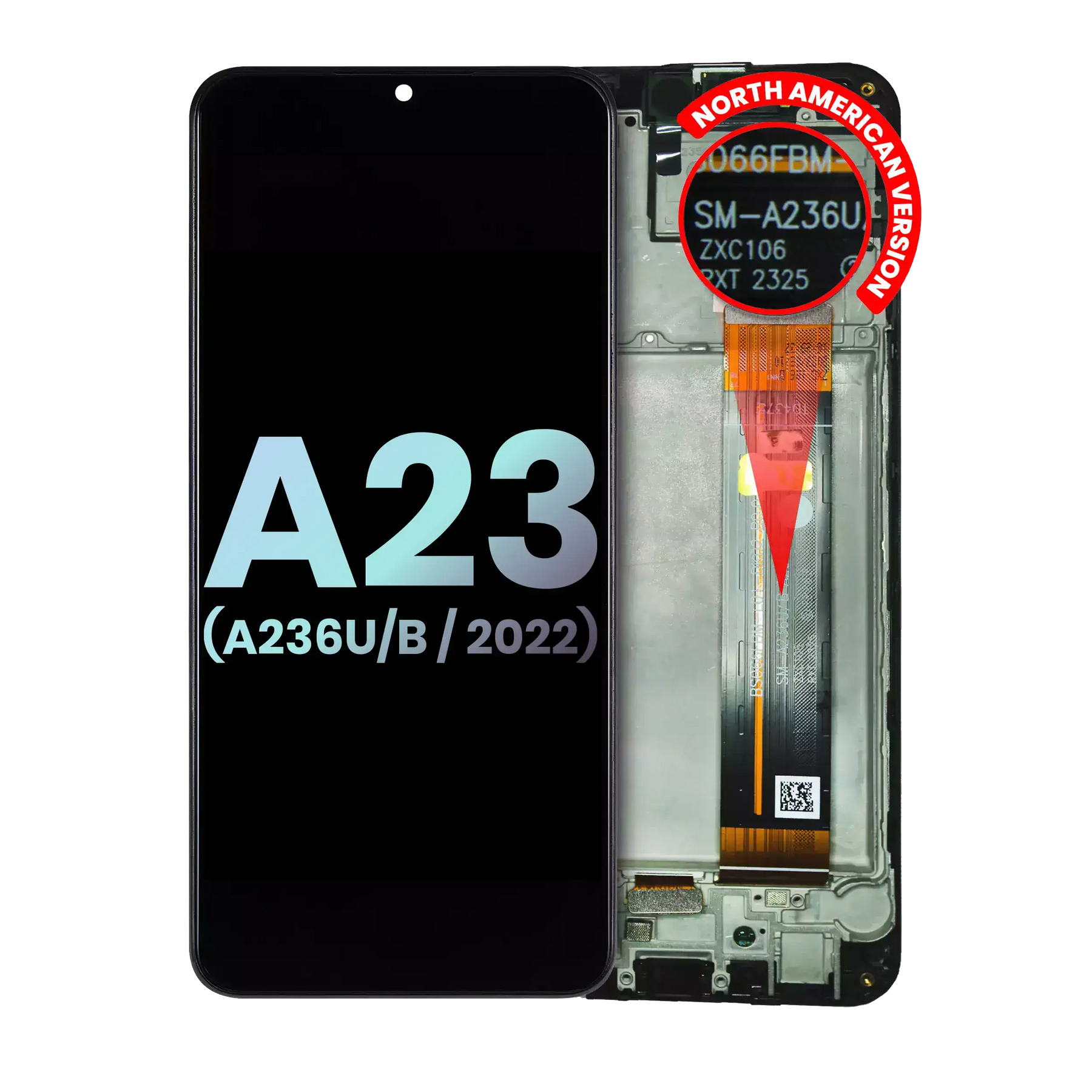 LCD Assembly With Frame Compatible For Samsung Galaxy A23 5G (A236U/B / 2022) (North American U/B Version) (Service Pack) (All Colors)