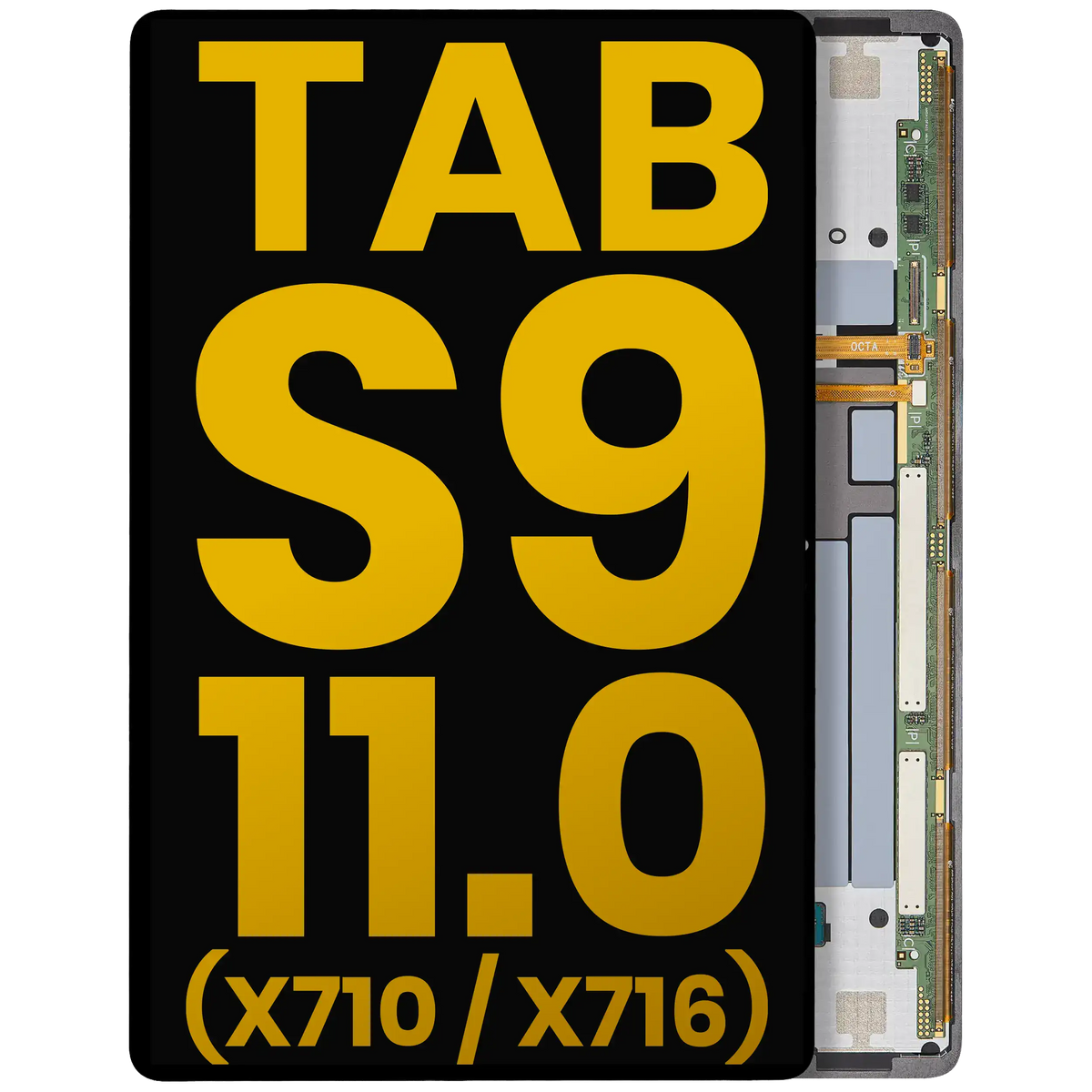 OLED Assembly Without Frame Compatible For Samsung Galaxy Tab S9 11.0" (X710 / X716) (2023) (Refurbished) (All Colors)