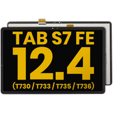 LCD Assembly Without Frame Compatible For Samsung Galaxy Tab S7 FE 12.4"(T730 / T733 / T735 / T736) (2021) (Refurbished) (Black)