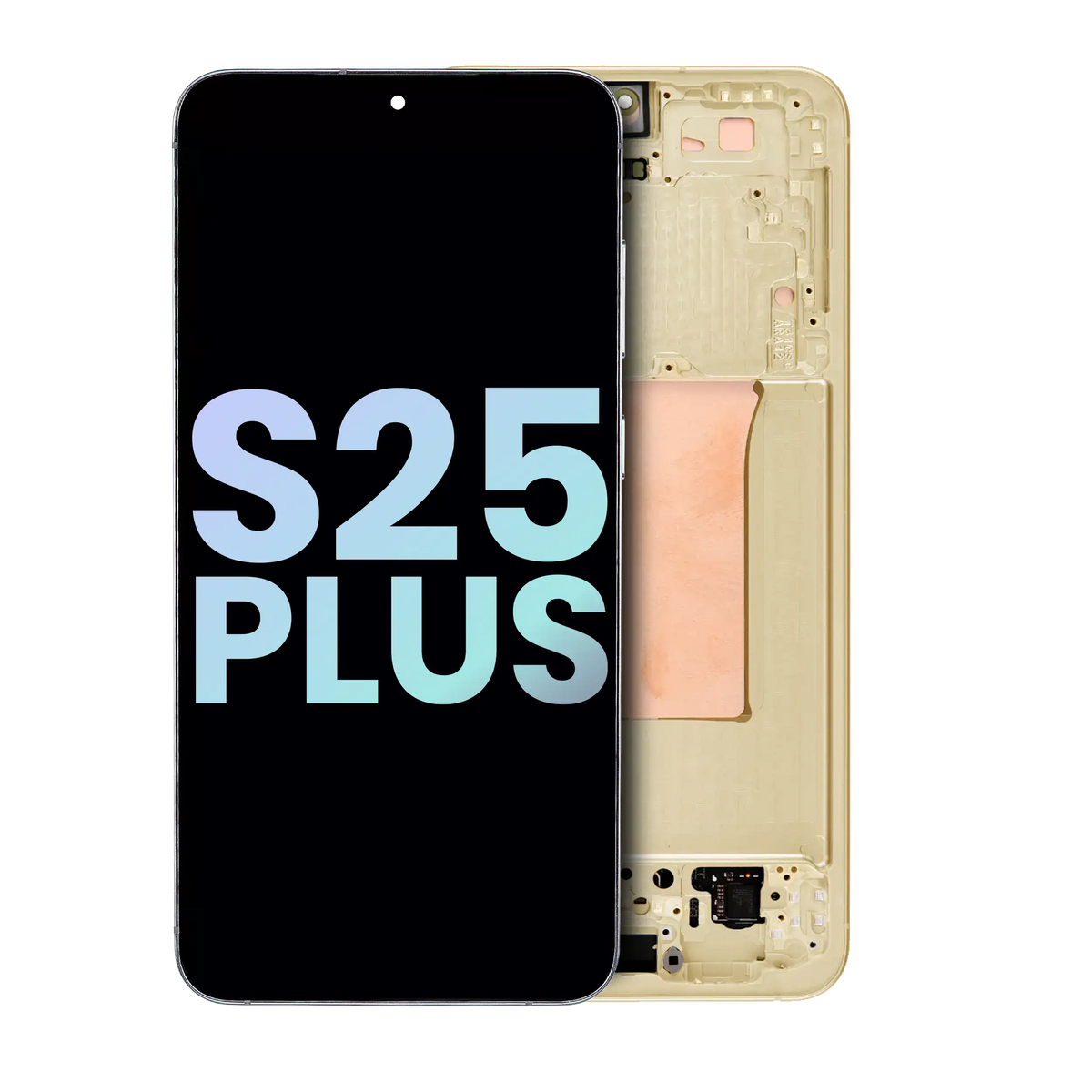 OLED Assembly With Frame Compatible For Samsung Galaxy S25 Plus 5G (US & International Version) (Service Pack) (Pink Gold)