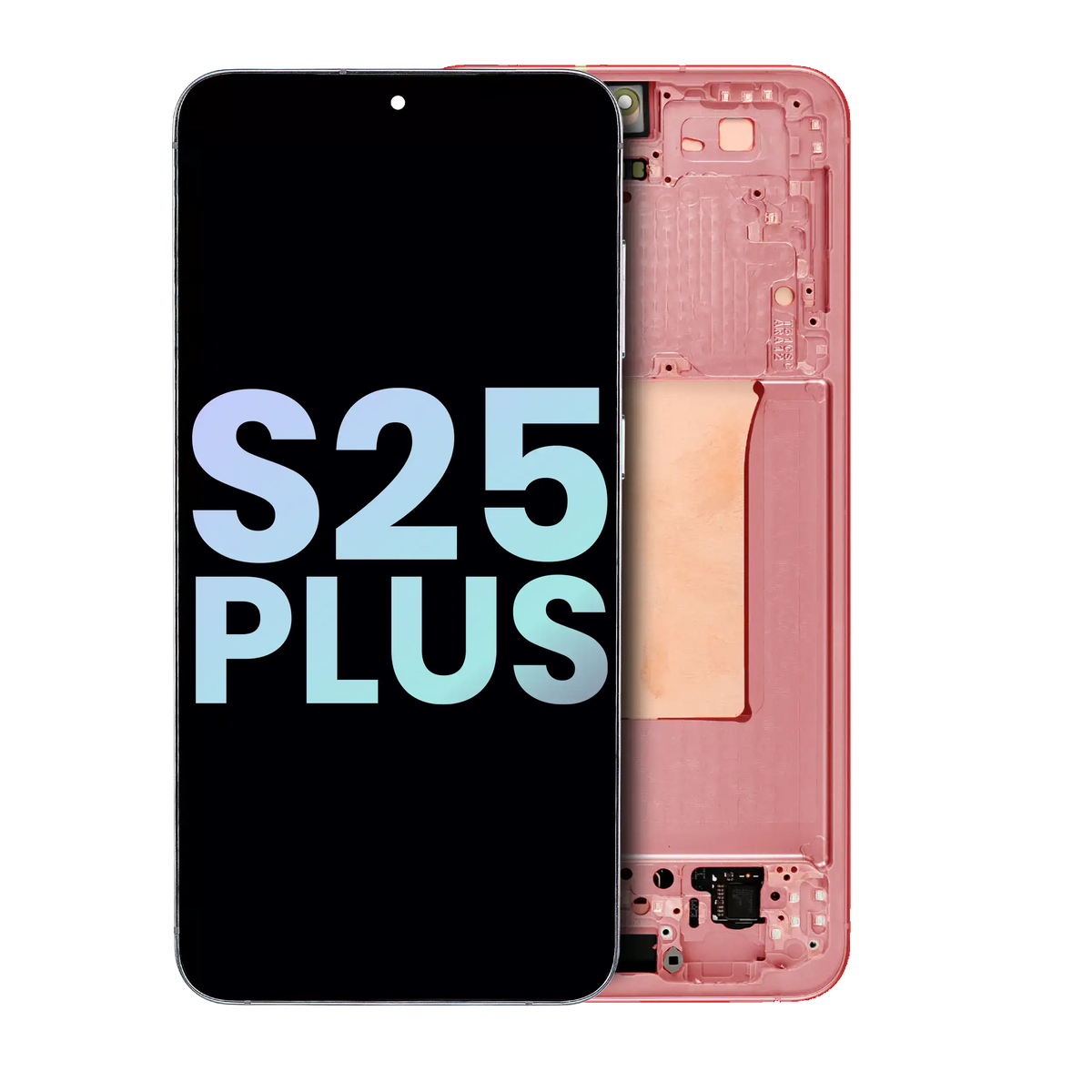 OLED Assembly With Frame Compatible For Samsung Galaxy S25 Plus 5G (US & International Version) (Service Pack) (Coral Red)