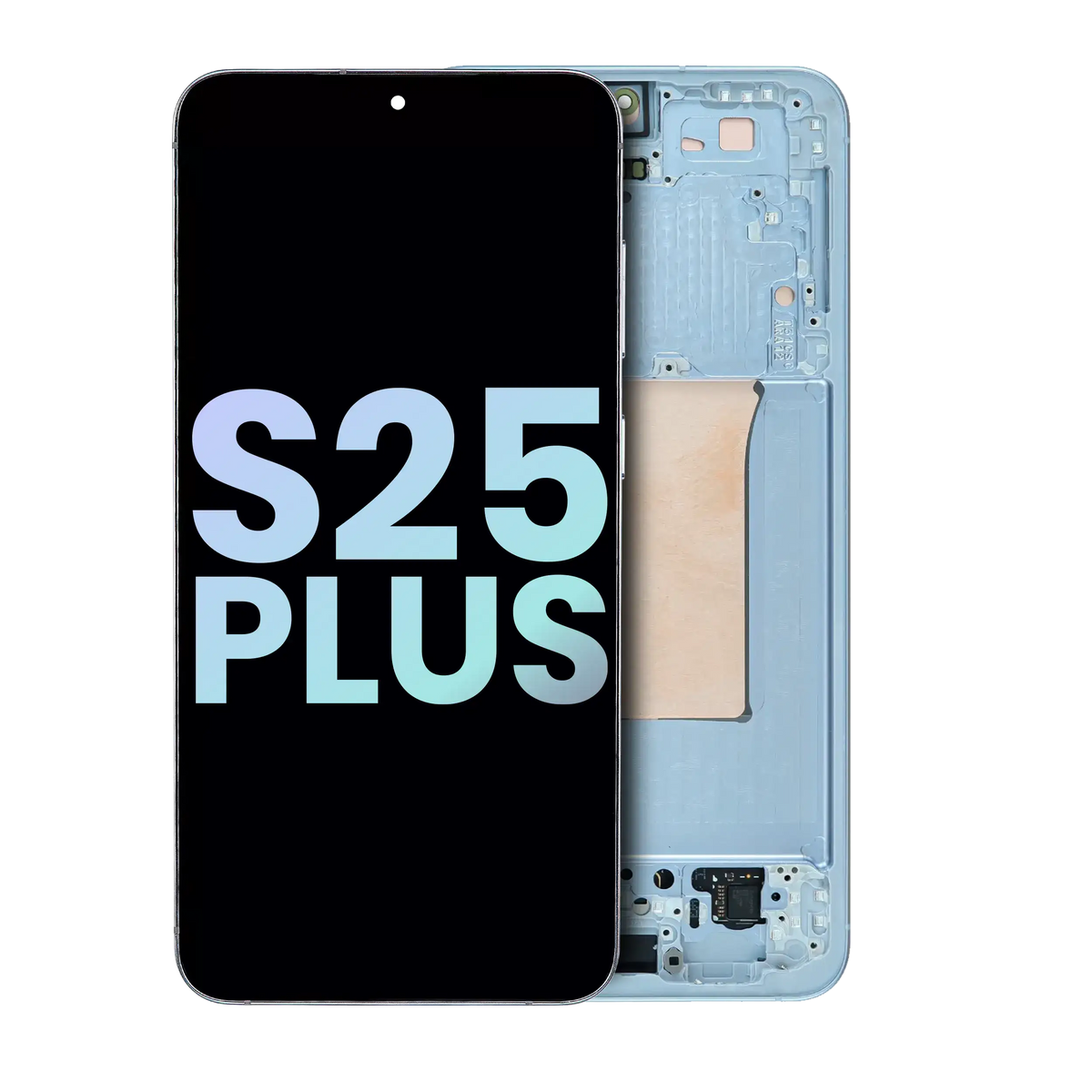 OLED Assembly With Frame Compatible For Samsung Galaxy S25 Plus 5G (US & International Version) (Service Pack) (Icy Blue)
