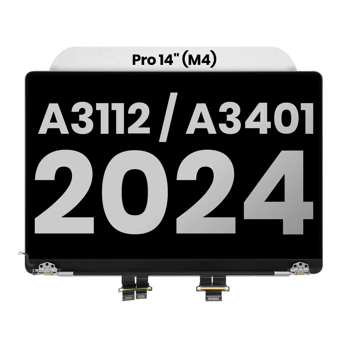 Complete LCD Display Assembly (Glossy) MacBook Pro 14" (A3112 / A3401 / A3185 / A3434) (Late 2024-Late 2025) (Used OEM Pull: Grade B) (Space Black)