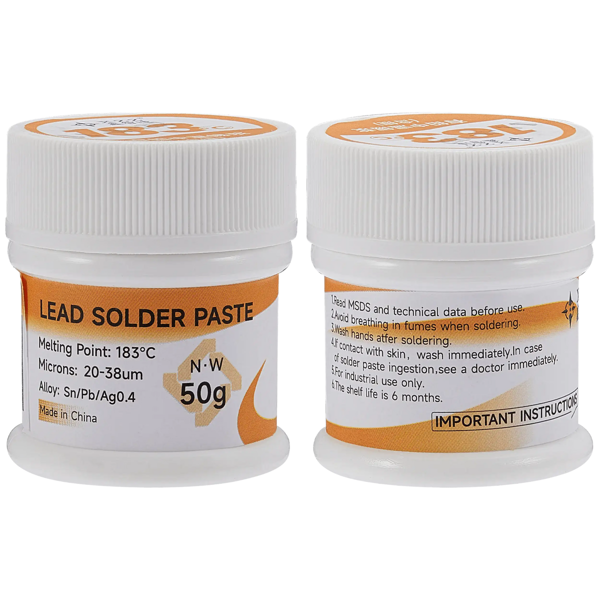 183℃ Leaded Medium Temperature Solder Paste (50g) (XZZ)