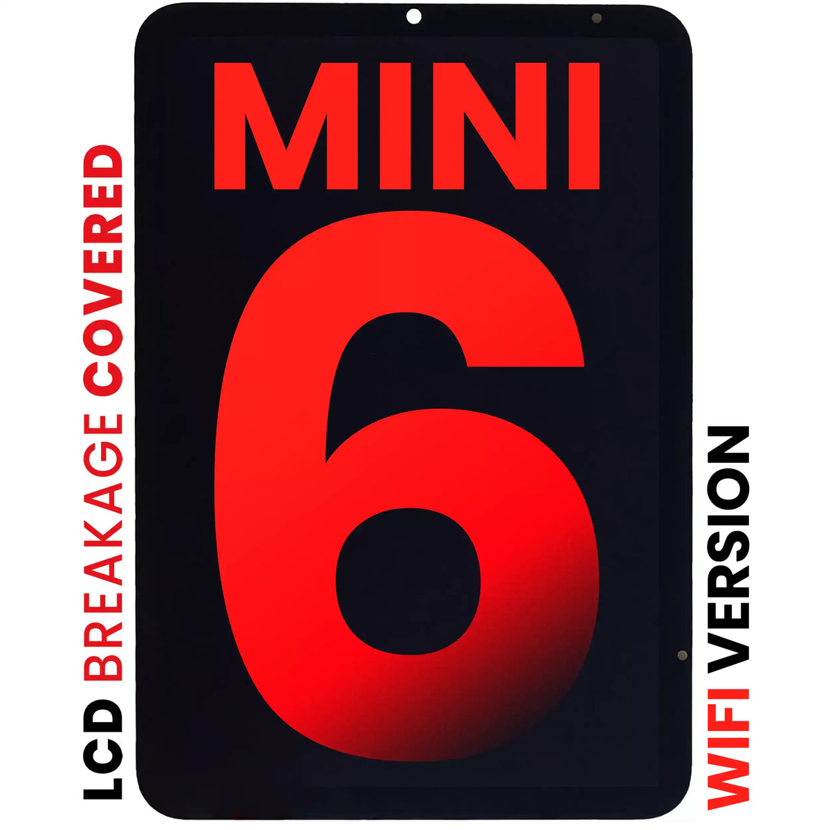 LCD Assembly With Digitizer Compatible For iPad Mini 6 (WiFi Only) (Aftermarket Pro: XO7) (Black)