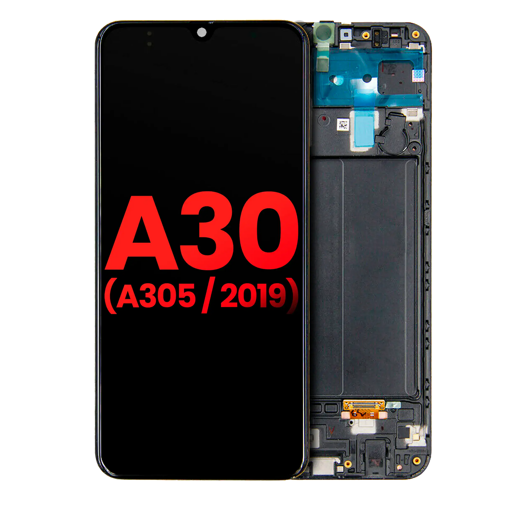 OLED Assembly With Frame Compatible For Samsung Galaxy A30 (A305 / 2019) (Vemake) (All Colors)